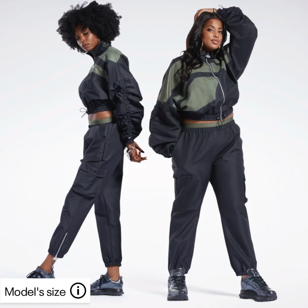 REEBOK SATIN PANTS DESIGNED WITH CARDI B